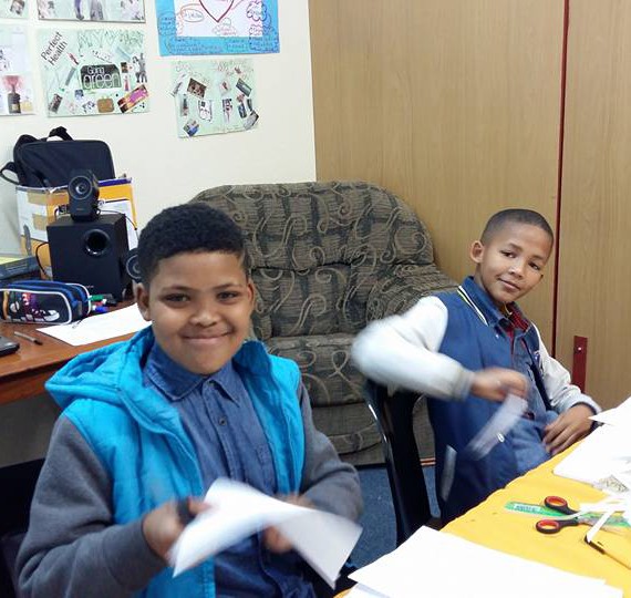 Our students at our office in Parow
