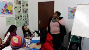 Our students at our office in Parow