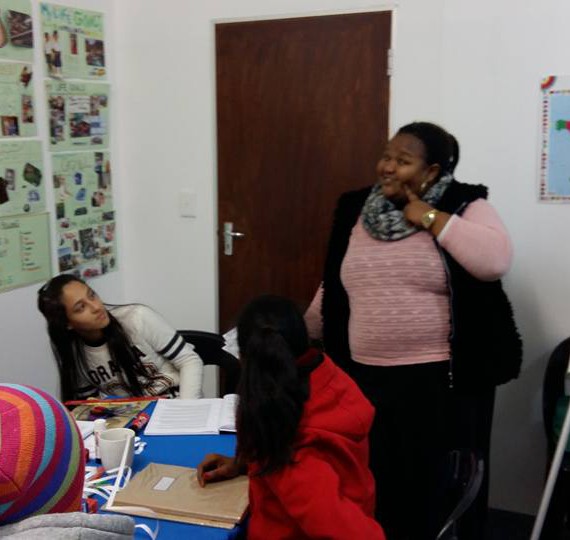 Our students at our office in Parow