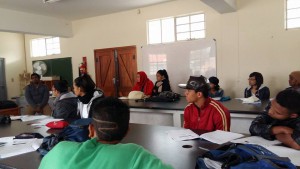 Our students at our office in Parow