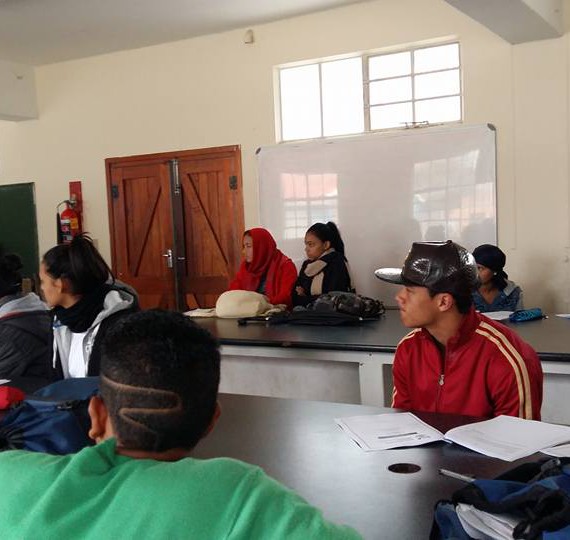 Our students at our office in Parow