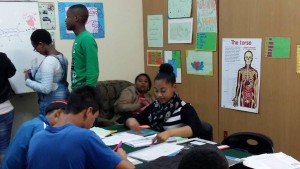 Our students at our office in Parow