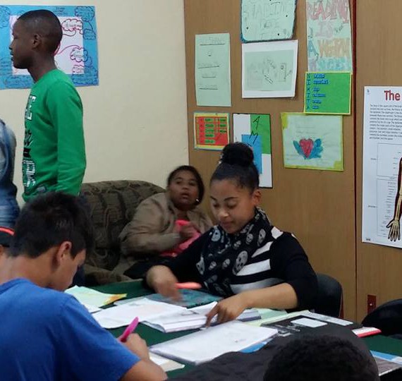 Our students at our office in Parow