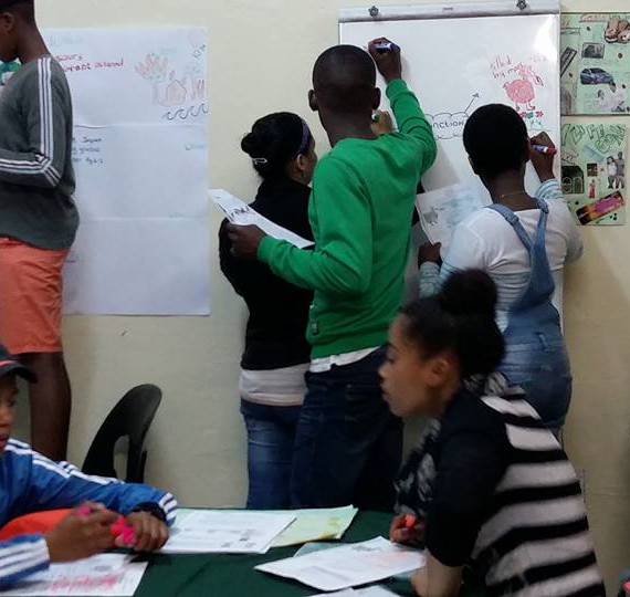Our students at our office in Parow