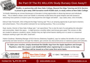 R1 Million Worth of Bursaries for Online Education