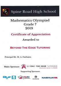 certificate of appreciation